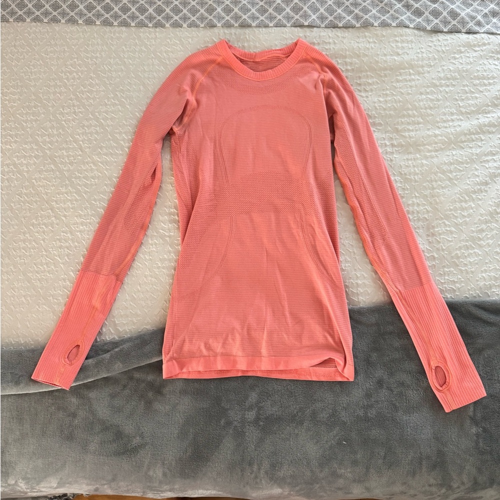 Lululemon Coral Long Sleeve Women's Top